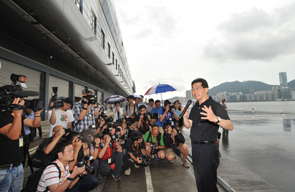 SCED visits Kai Tak Cruise Terminal with media 2