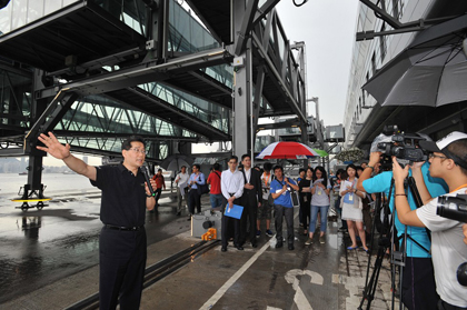 SCED visits Kai Tak Cruise Terminal with media 3